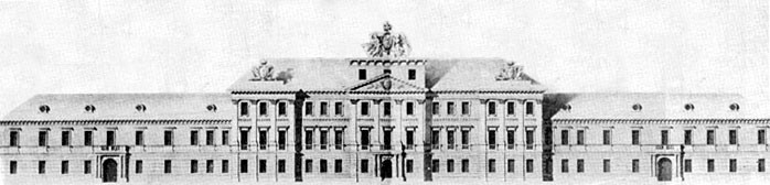 Collegium Nobilium, projekt Jakuba Fontany z lat 1743-54.