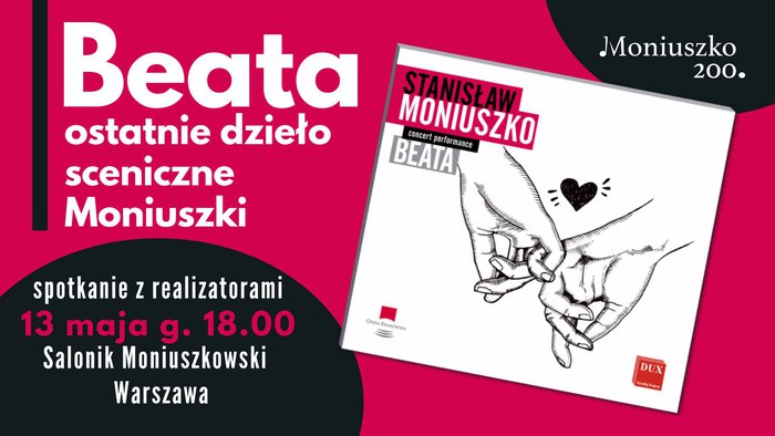 Premiera płyty z ostatnią operą Moniuszki pt. Beata