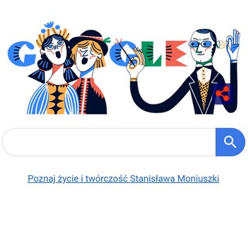 Moniuszkowski Google doodle i wystawa wirtualna o kompozytorze